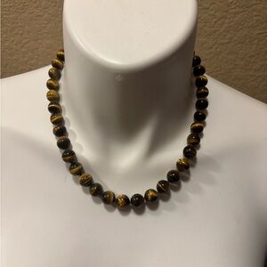 Tiger Eye Beaded Necklace